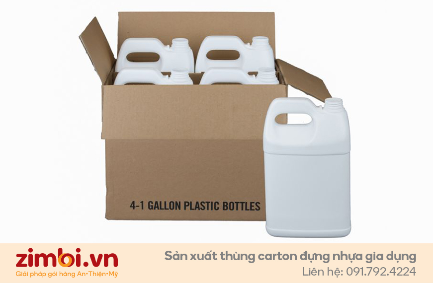 Giá thùng carton đựng nhựa gia dụng