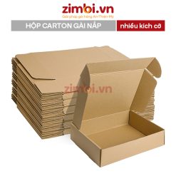 Sản xuất hộp carton gài nắp theo yêu cầu
